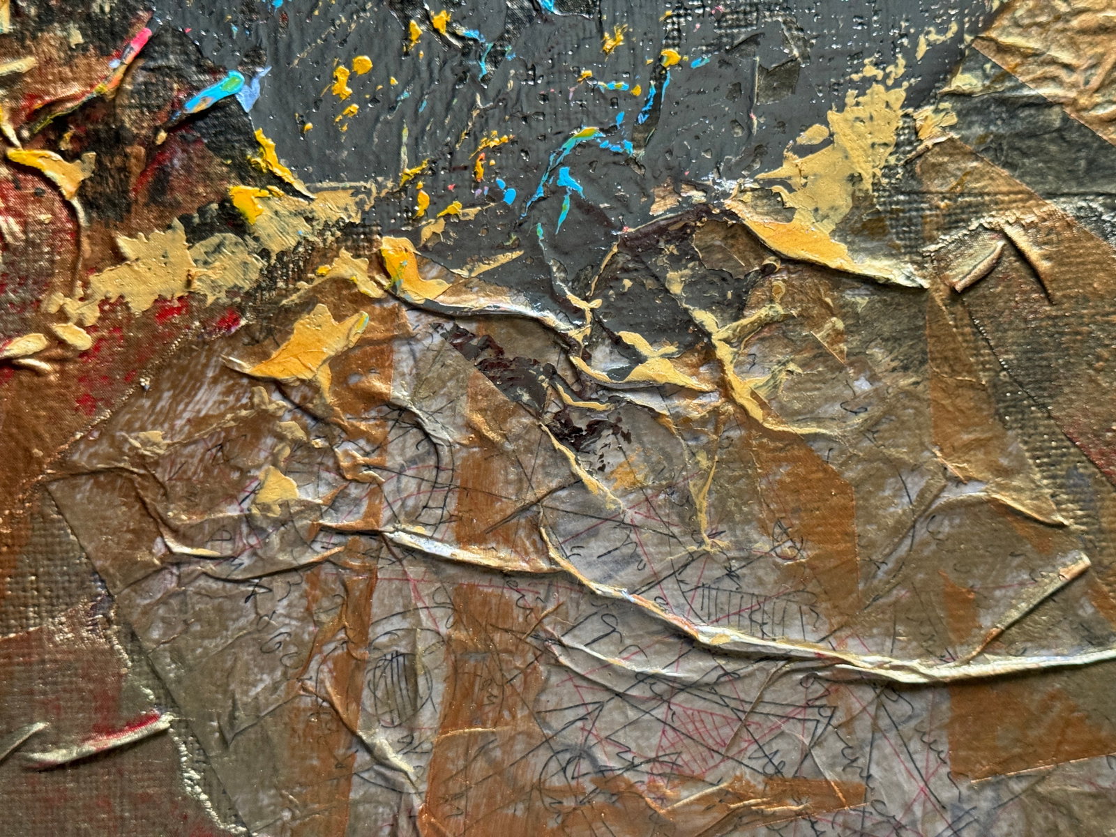 Perception of the author's technique Oil painting with frame Gold K. Leonid - 4