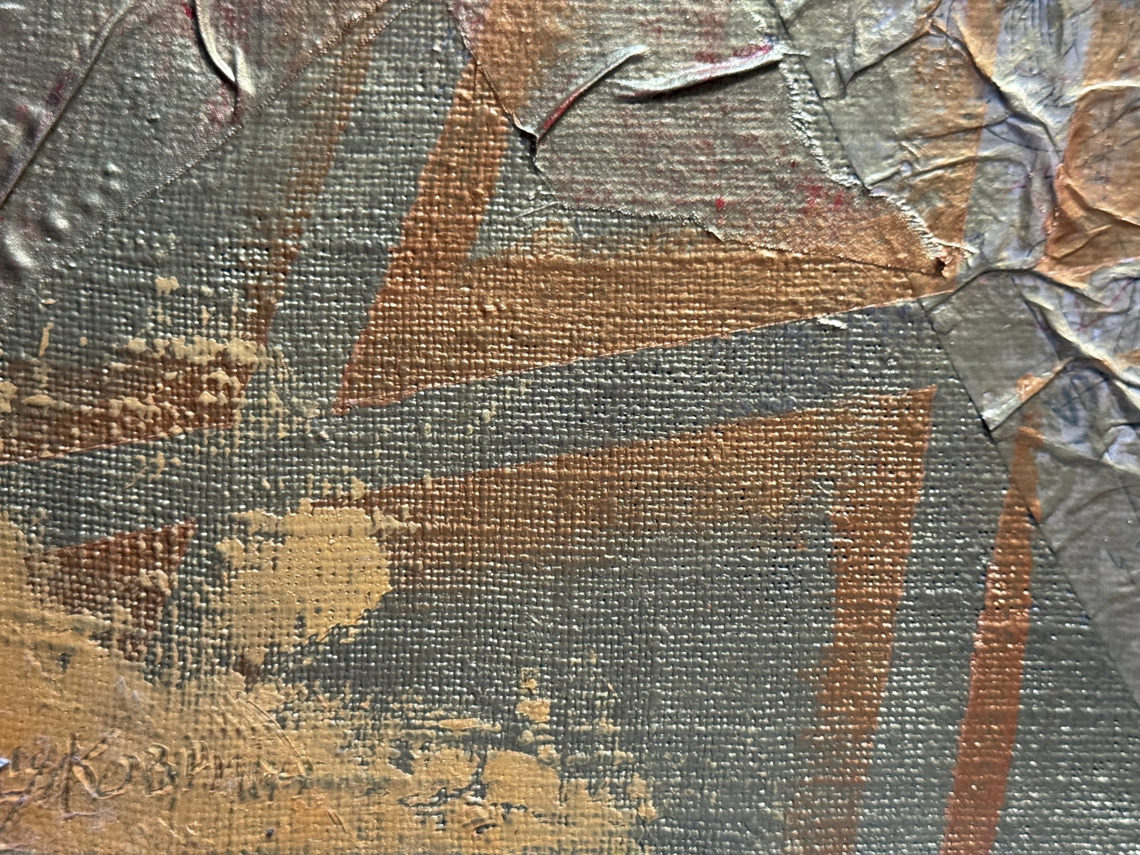 Perception of the author's technique Oil painting with frame Gold K. Leonid - 9