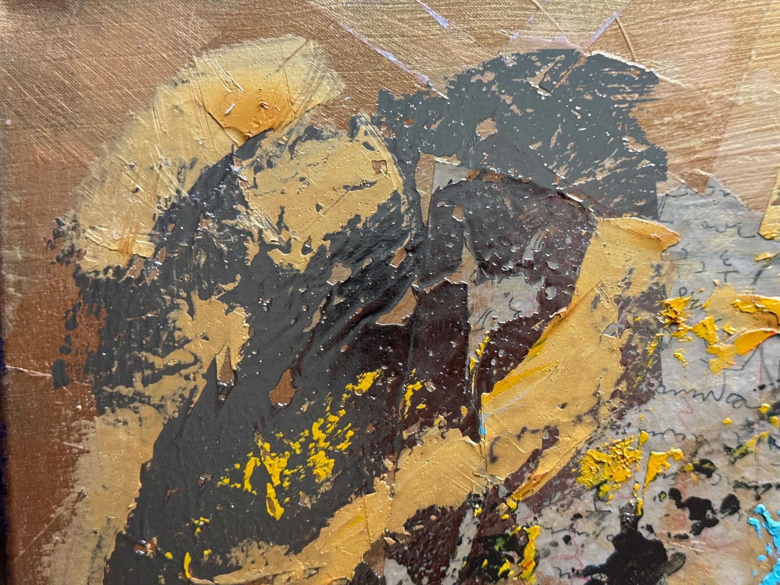 Perception of the author's technique Oil painting with frame Gold K. Leonid - 2