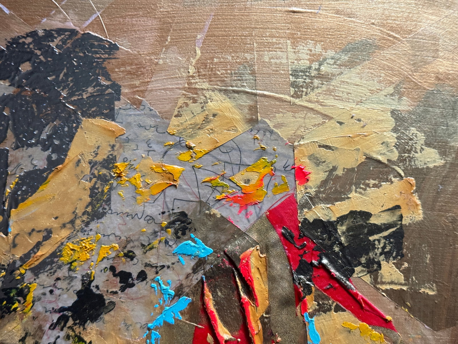 Perception of the author's technique Oil painting with frame Gold K. Leonid - 3