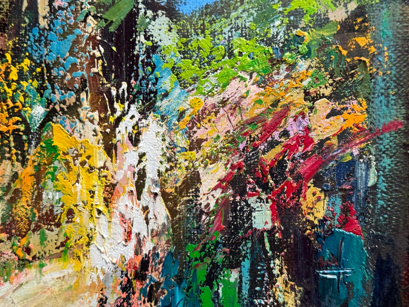 Abstract Oil painting with frame escape K. Leonid - 4