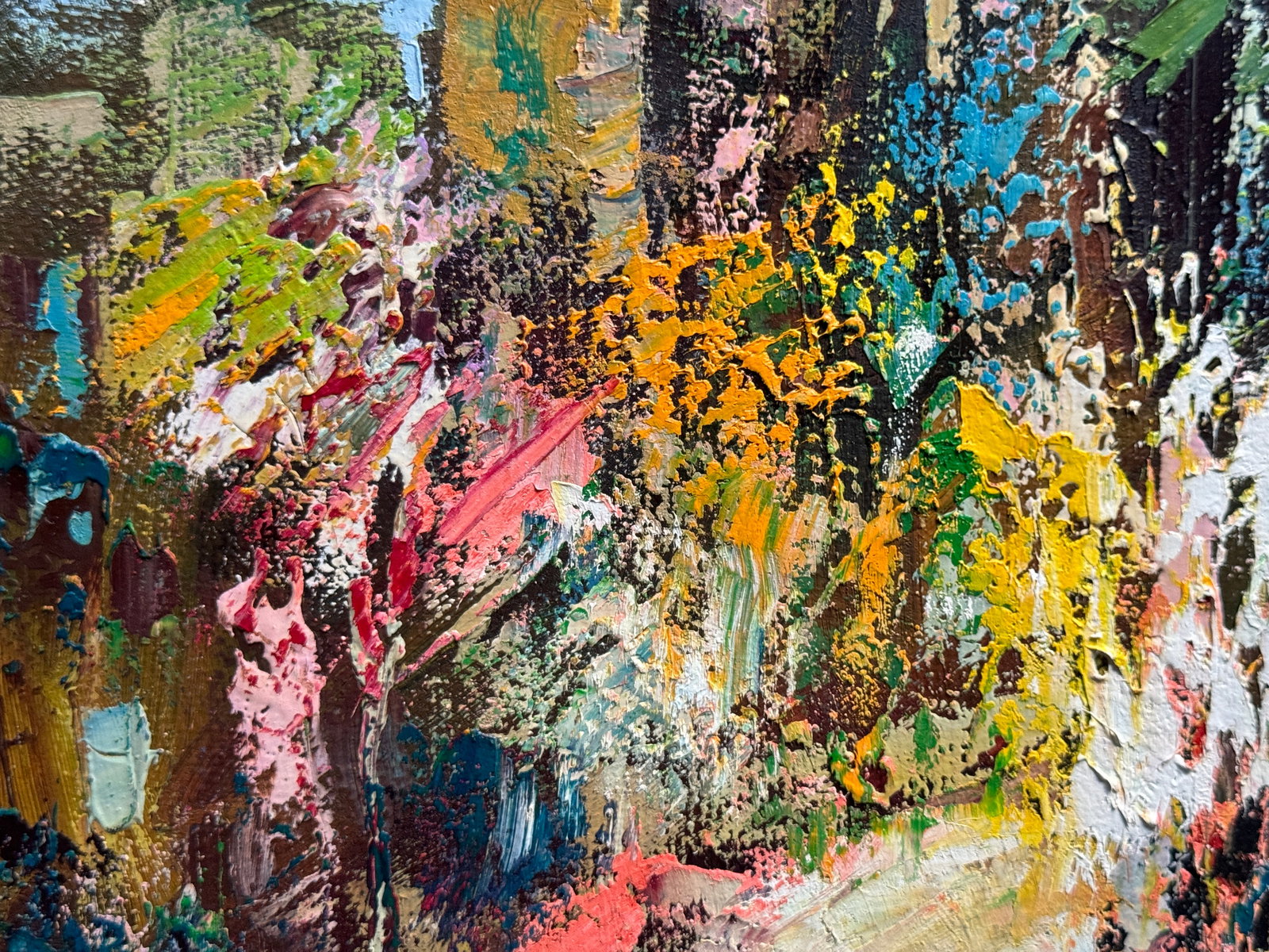Abstract Oil painting with frame escape K. Leonid - 5