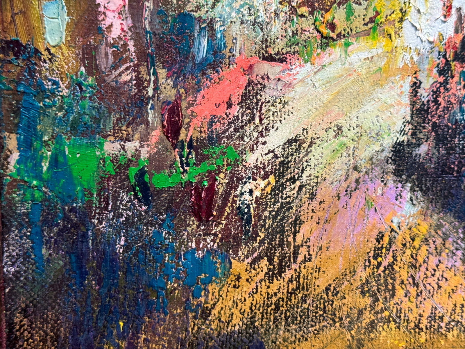 Abstract Oil painting with frame escape K. Leonid - 6