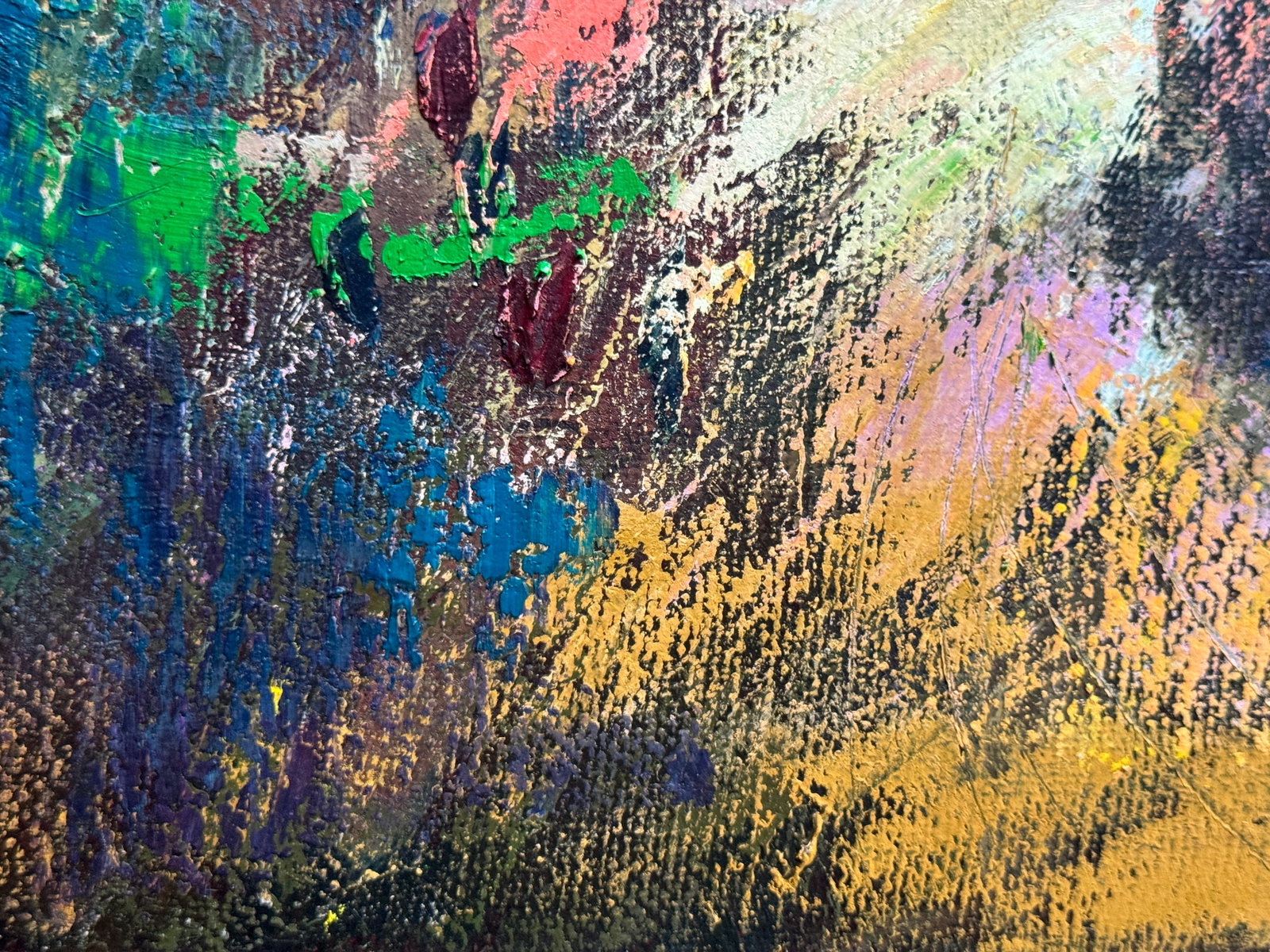 Abstract Oil painting with frame escape K. Leonid - 9