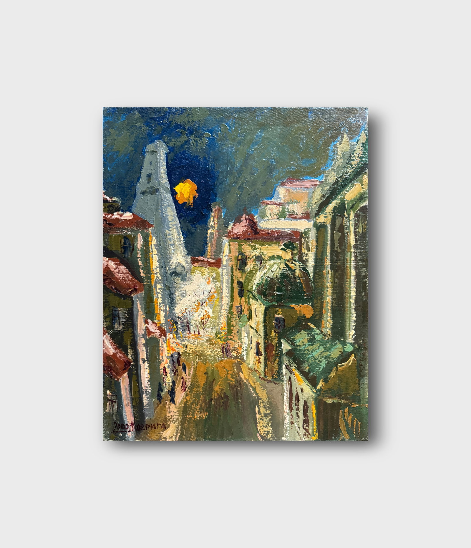 Oil painting with frame square in Lviv K. Leonid - 11