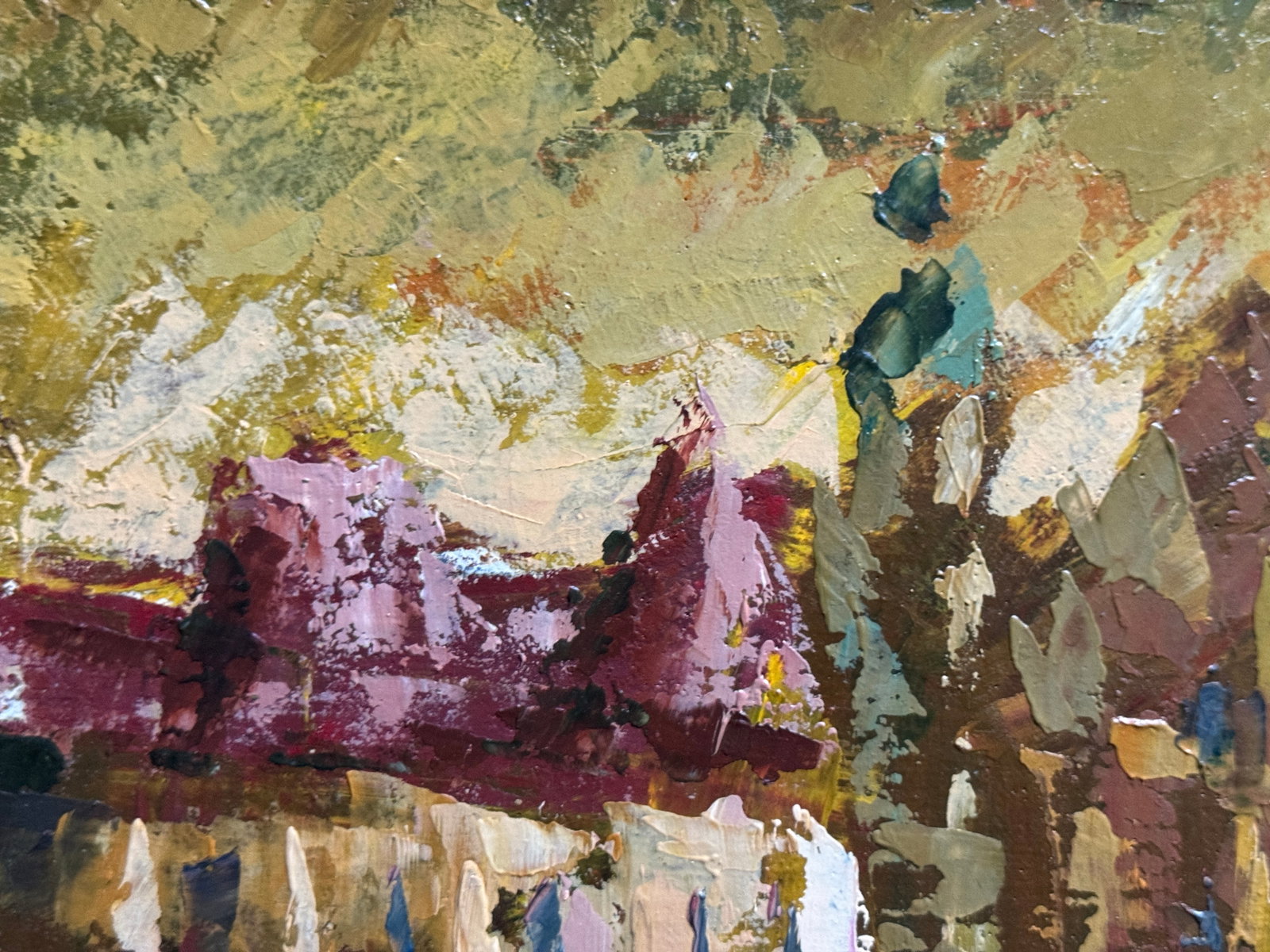 Oil painting with frame Lviv in the evening K. Leonid - 2