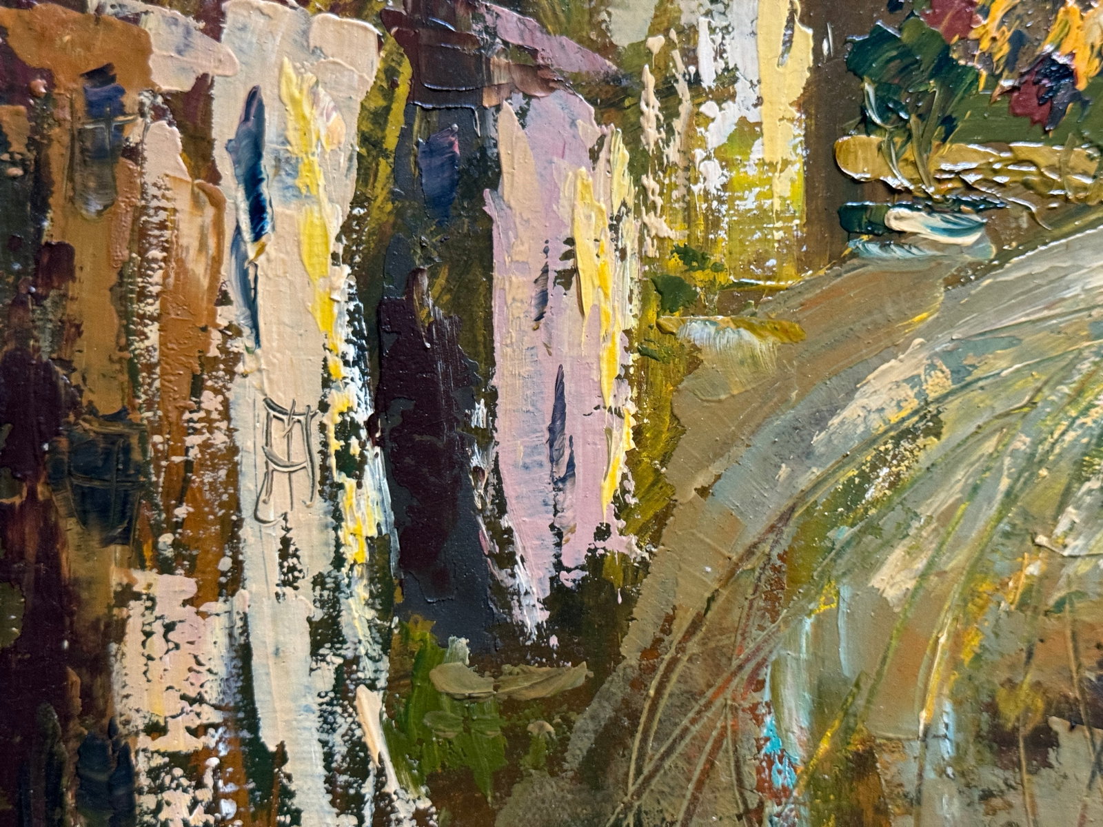 Oil painting with frame Lviv in the evening K. Leonid - 4