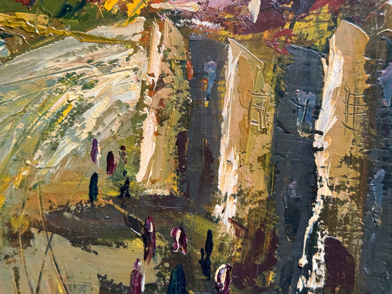 Oil painting with frame Lviv in the evening K. Leonid - 7