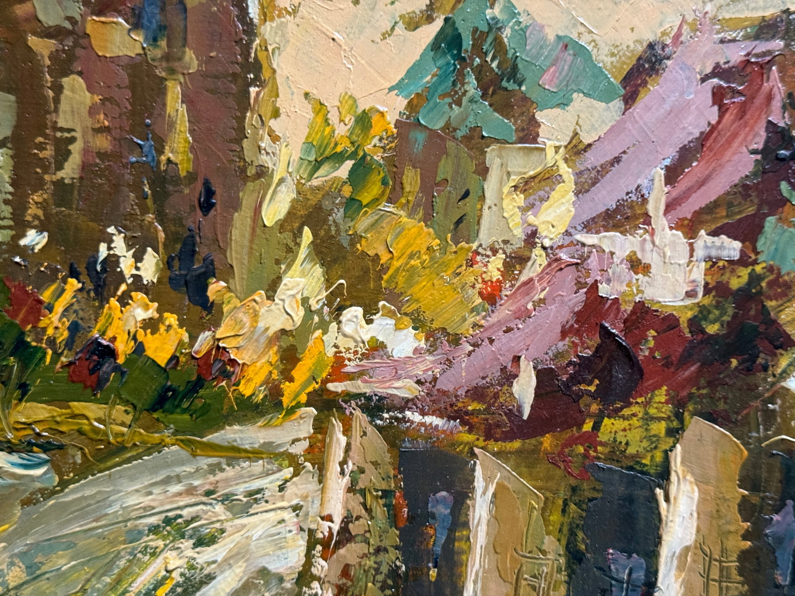 Oil painting with frame Lviv in the evening K. Leonid - 8
