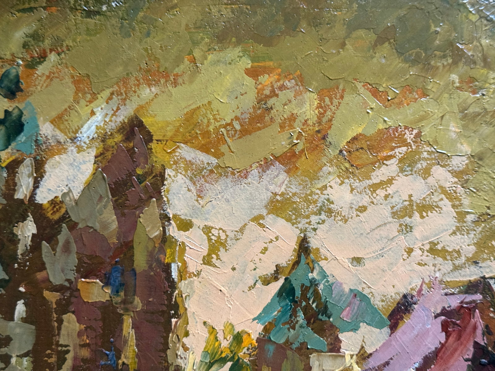 Oil painting with frame Lviv in the evening K. Leonid - 9