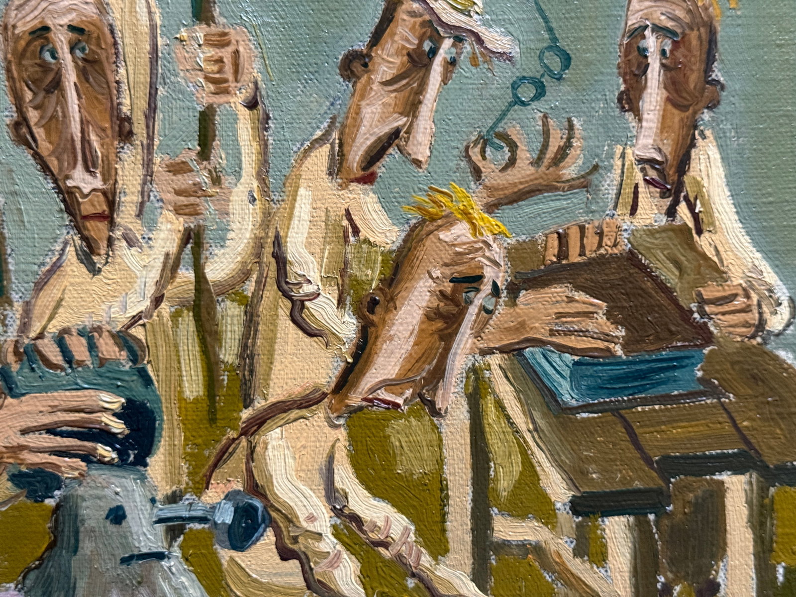 Oil painting with frame absurdity K. Leonid - 7