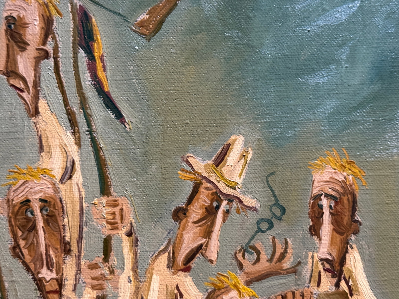 Oil painting with frame absurdity K. Leonid - 8