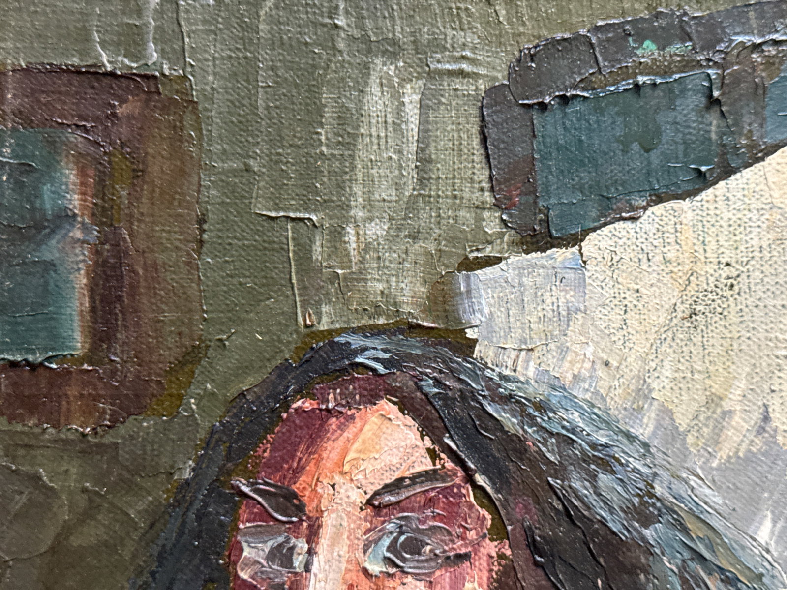 Oil painting with frame godmother K. Leonid - 3