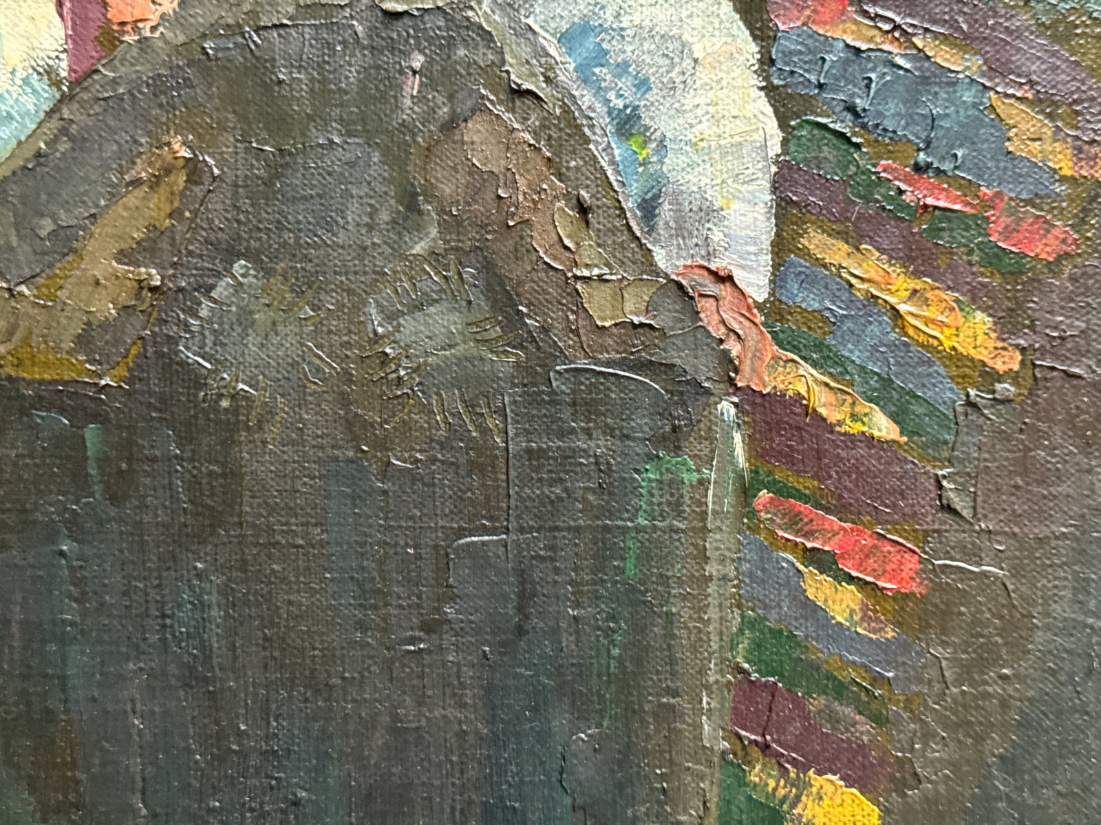 Oil painting with frame godmother K. Leonid - 8