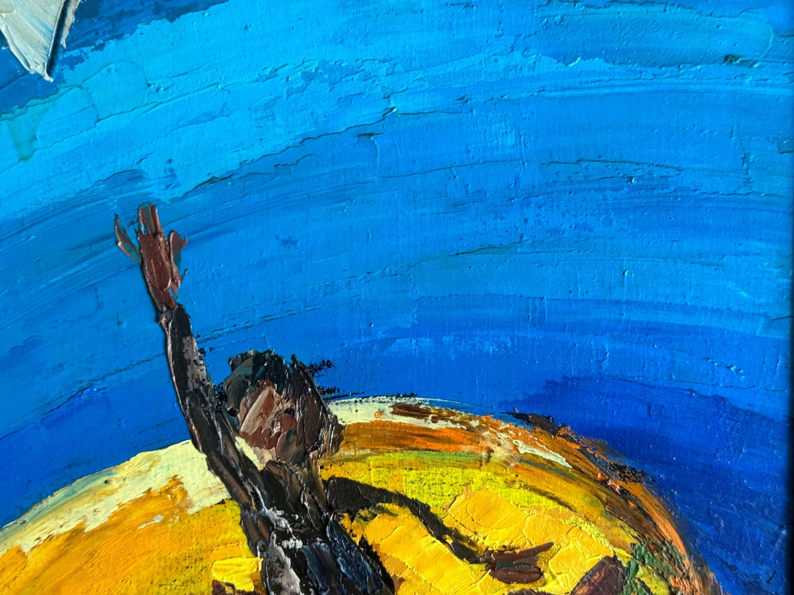 Oil painting with frame An uninhabited island K. Leonid - 7