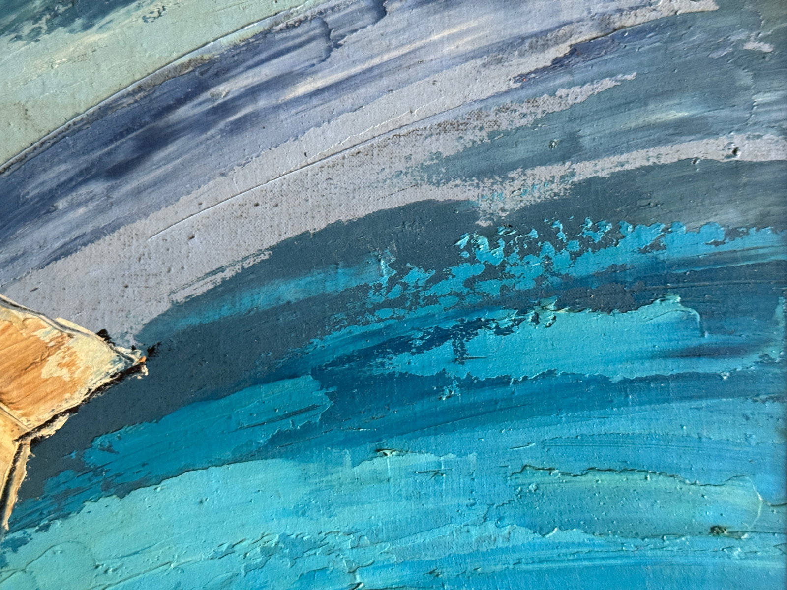 Oil painting with frame An uninhabited island K. Leonid - 9