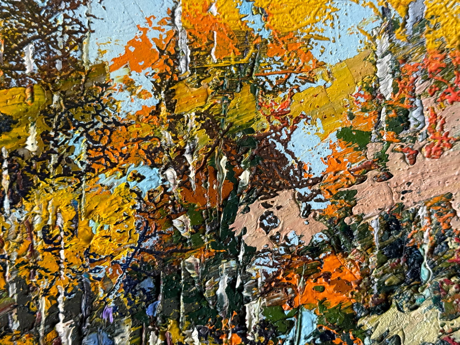 Oil painting with frame Autumn K. Leonid - 2
