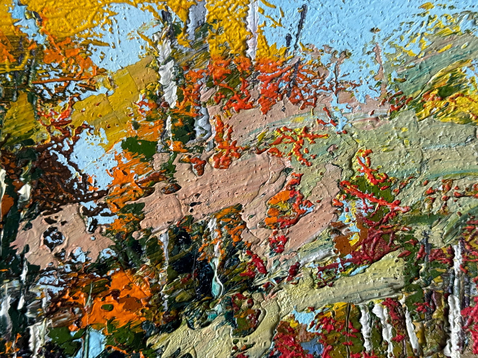 Oil painting with frame Autumn K. Leonid - 3