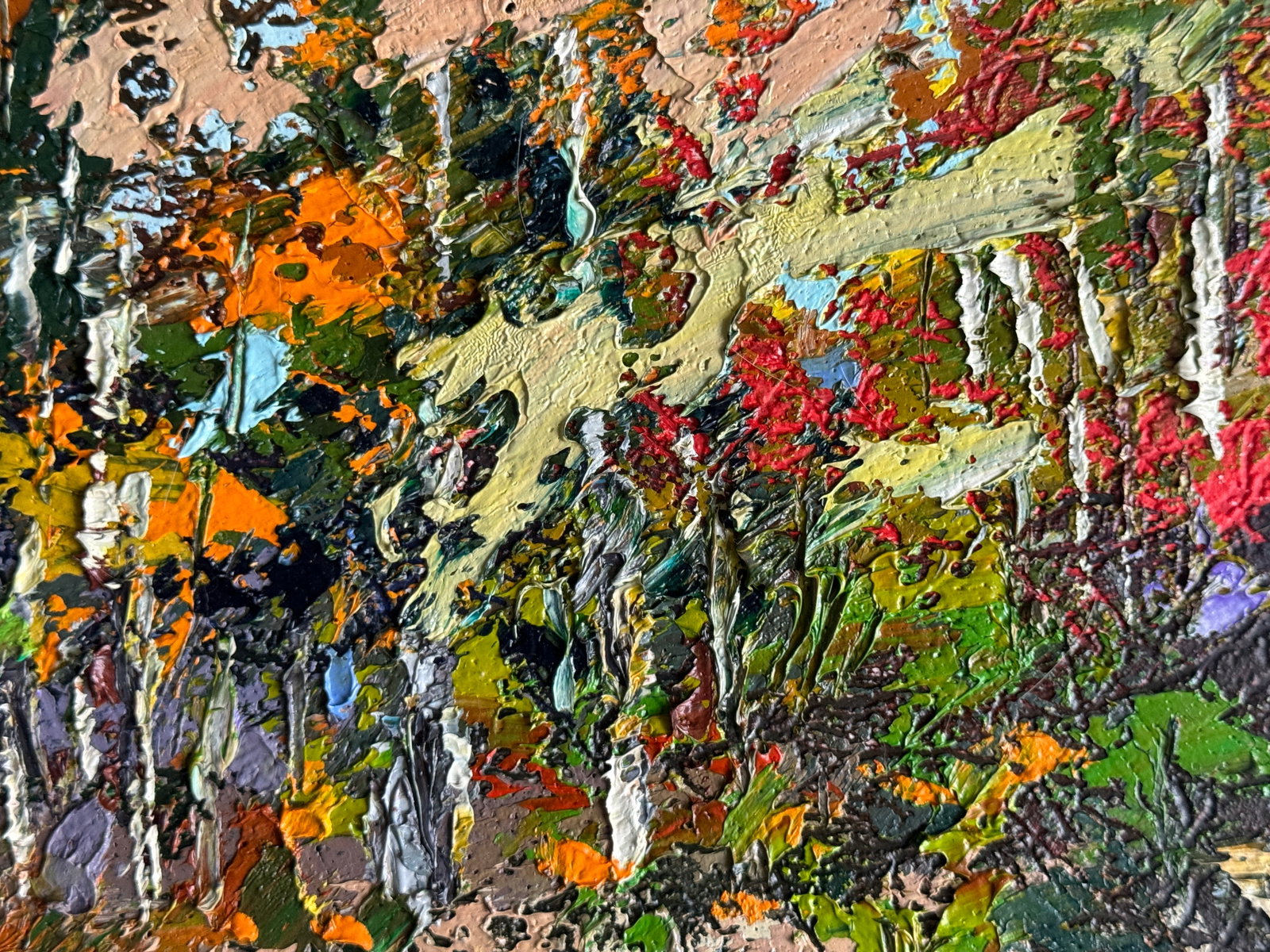 Oil painting with frame Autumn K. Leonid - 4