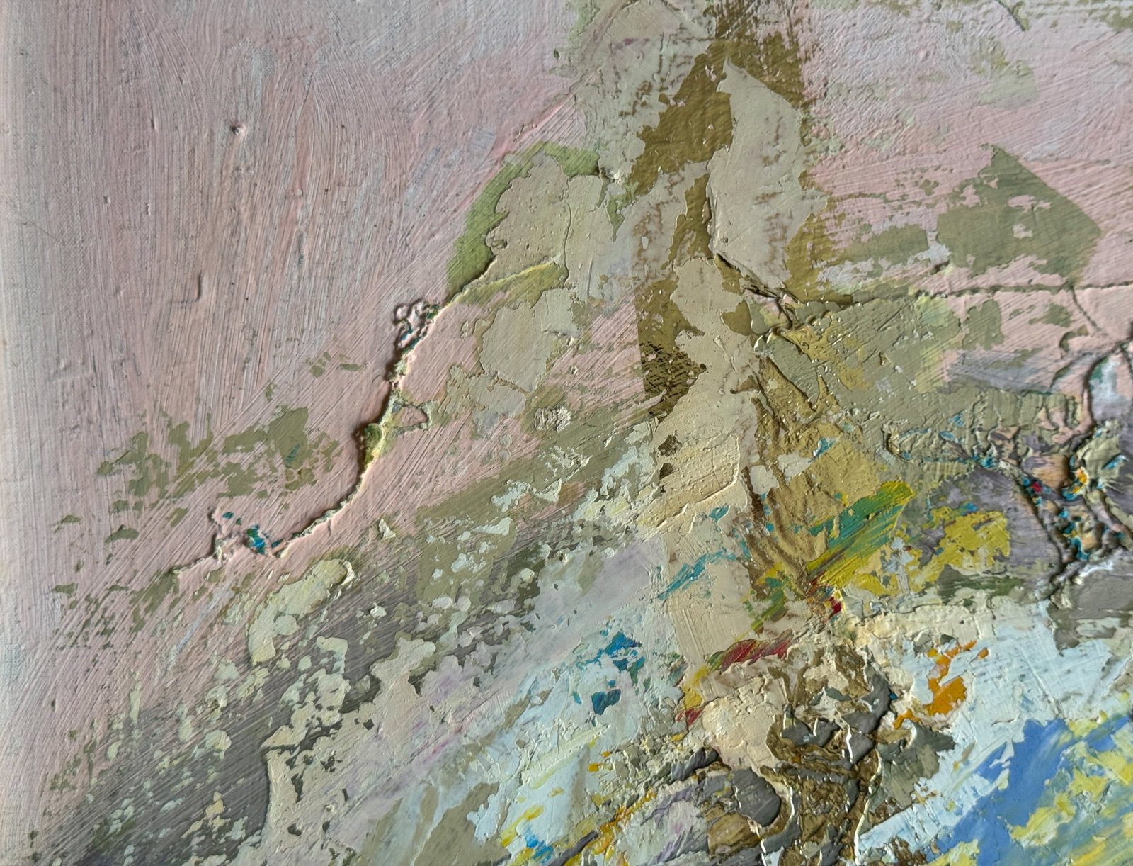 Abstract Oil painting with frame Perception 1 K. Leonid - 2