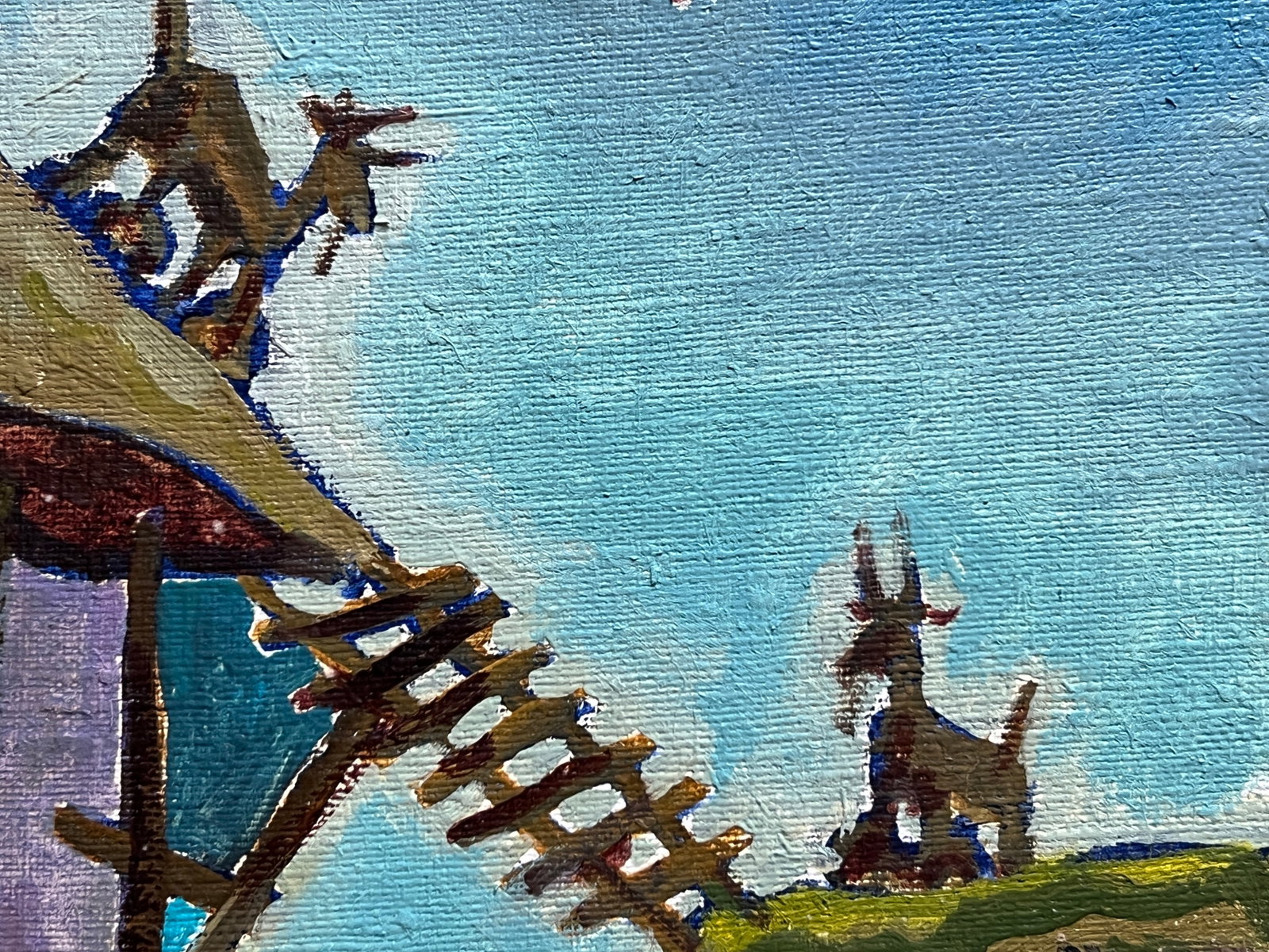 Oil painting with frame Capricorn K. Leonid - 4