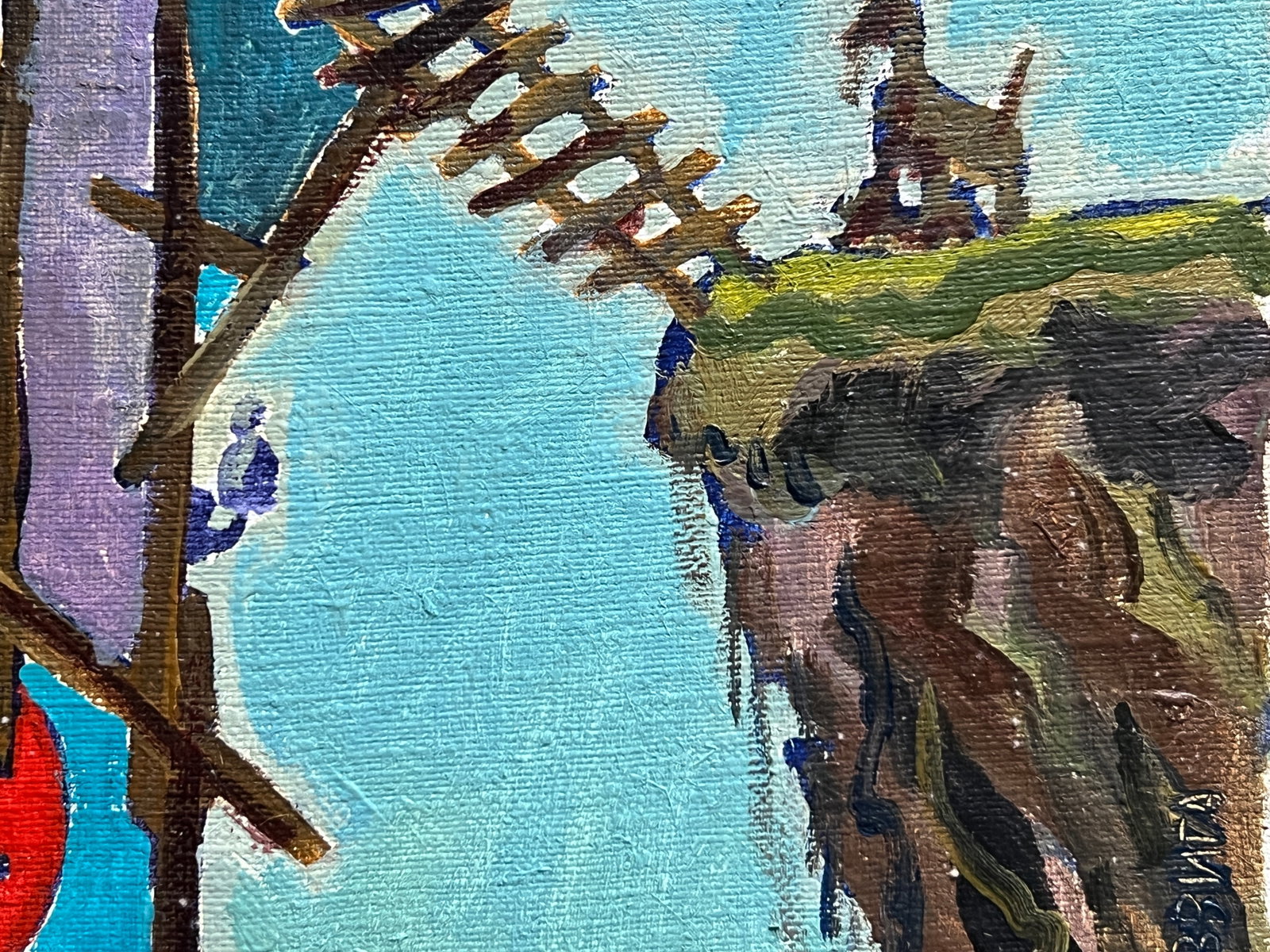 Oil painting with frame Capricorn K. Leonid - 7