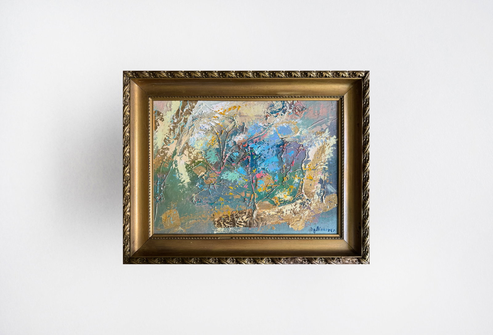 Oil painting with frame Perception K. Leonid - 12