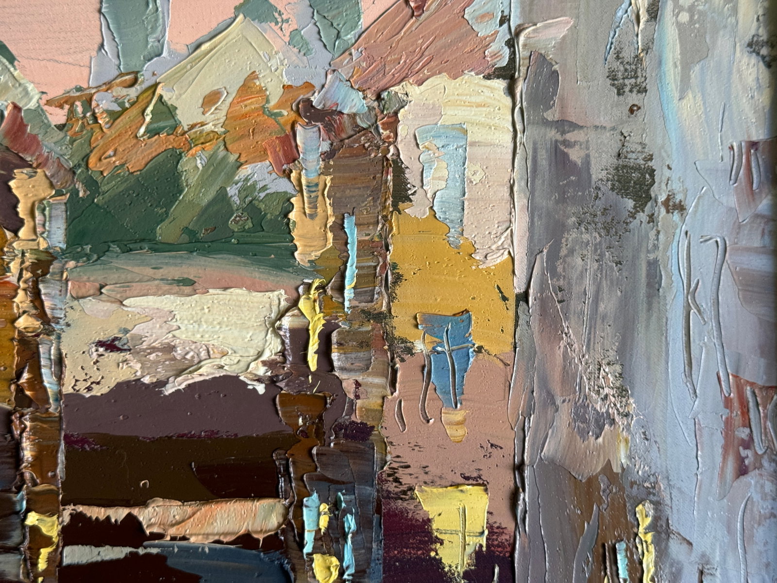 Oil painting with frame Lviv, Market K. Leonid - 9