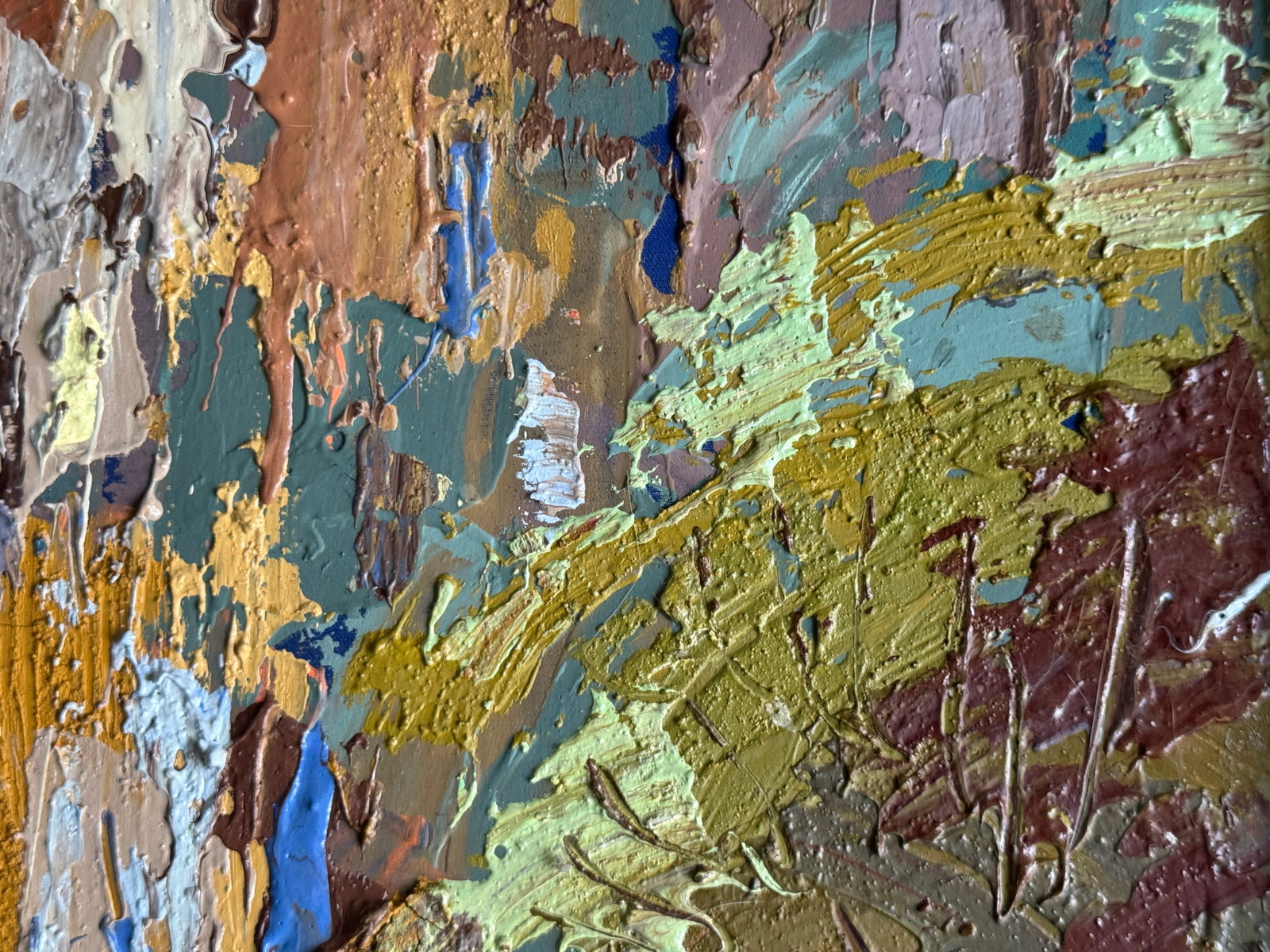 Oil painting with frame City K. Leonid - 10