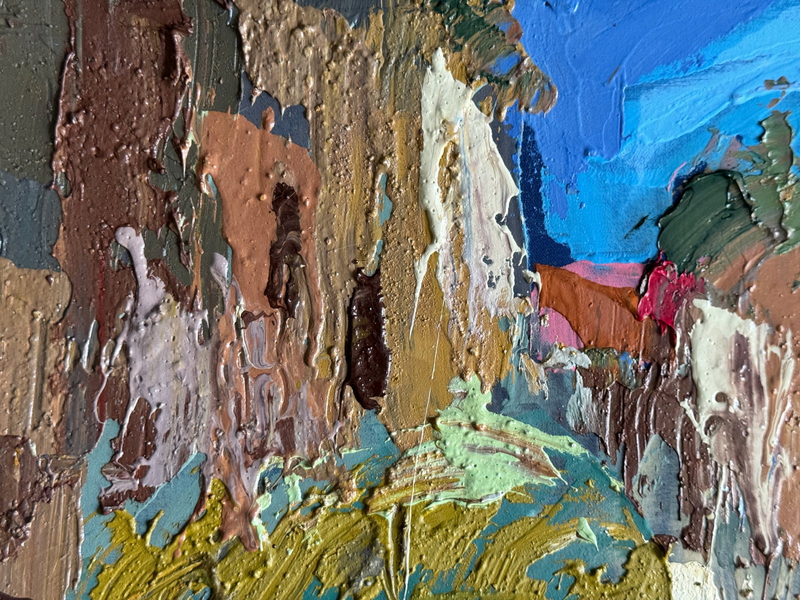 Oil painting with frame City K. Leonid - 3