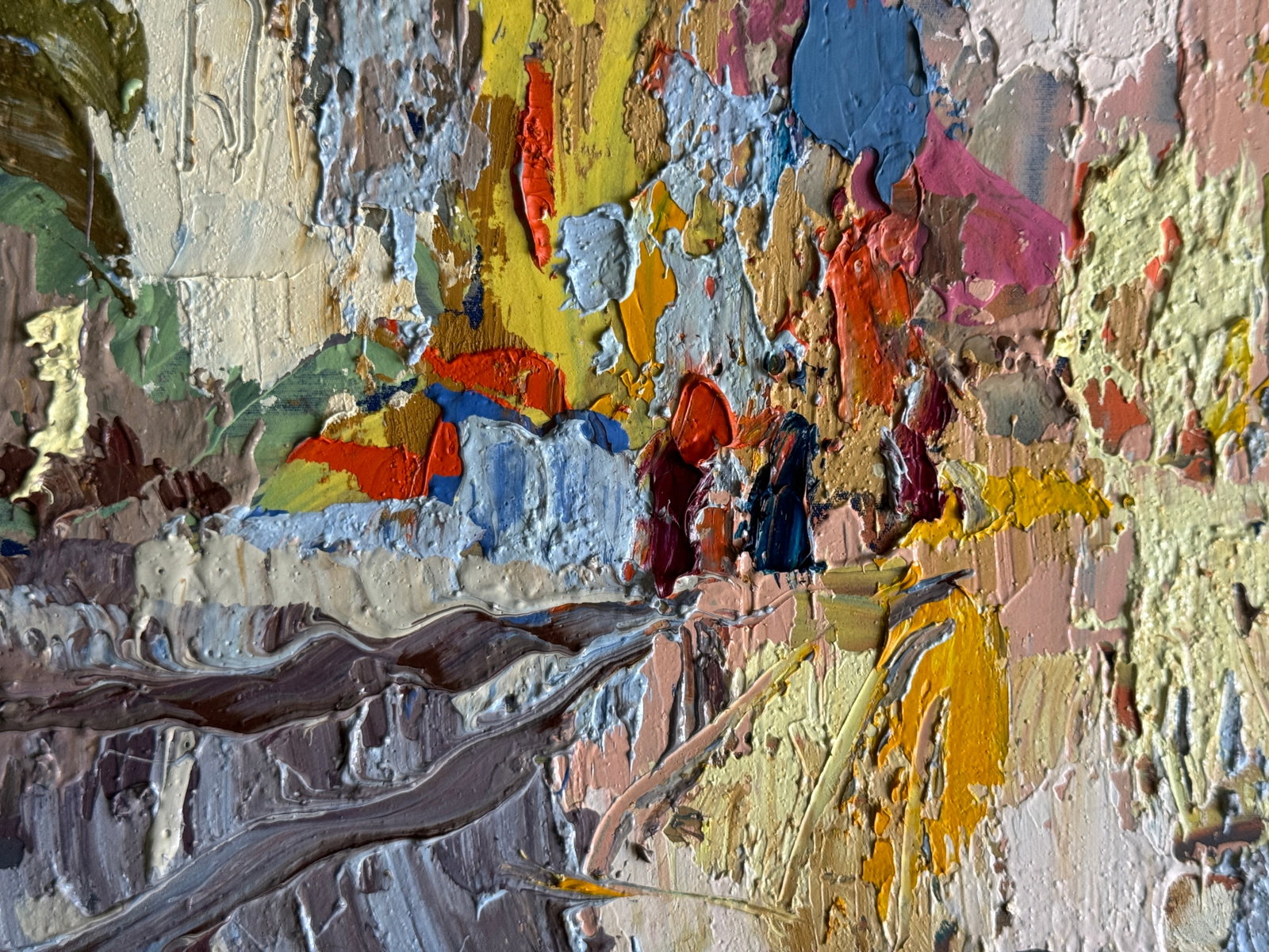 Oil painting with frame City K. Leonid - 6