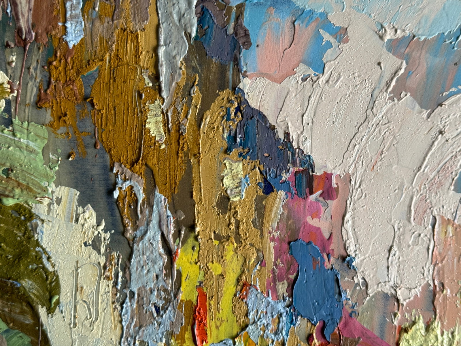 Oil painting with frame City K. Leonid - 7