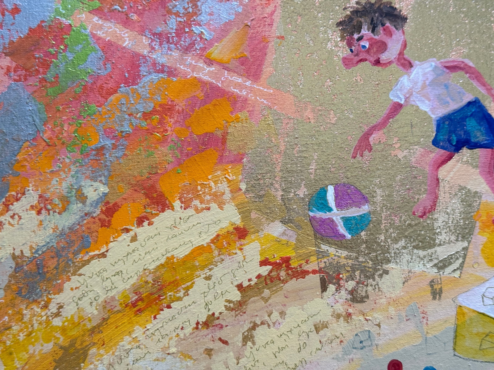 Oil painting with frame Perception 02 K. Leonid - 9