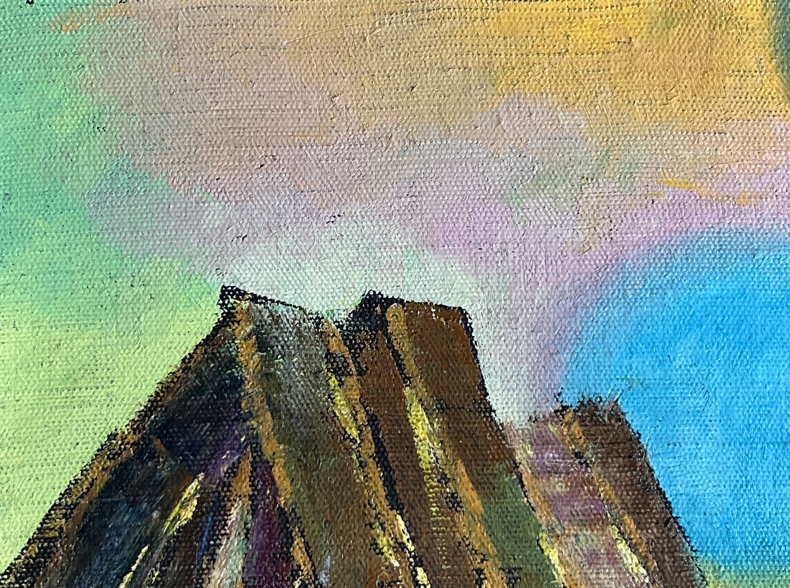 Oil painting with frame well K. Leonid - 2