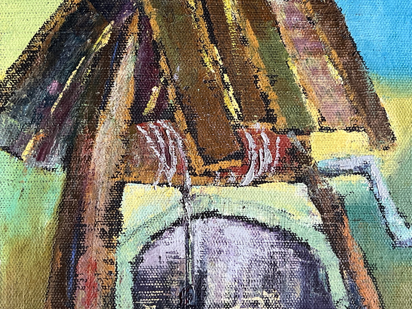 Oil painting with frame well K. Leonid - 3