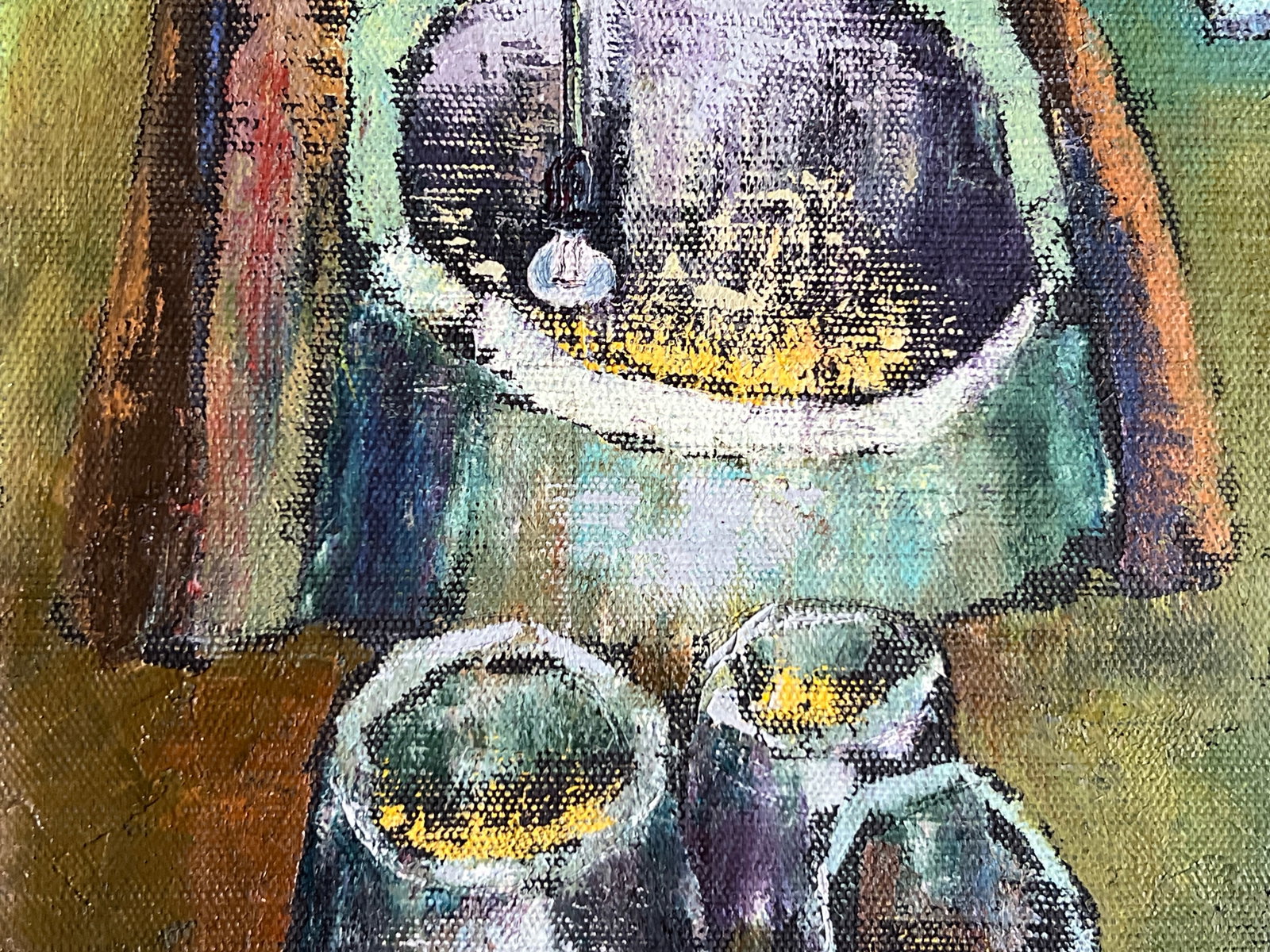 Oil painting with frame well K. Leonid - 4
