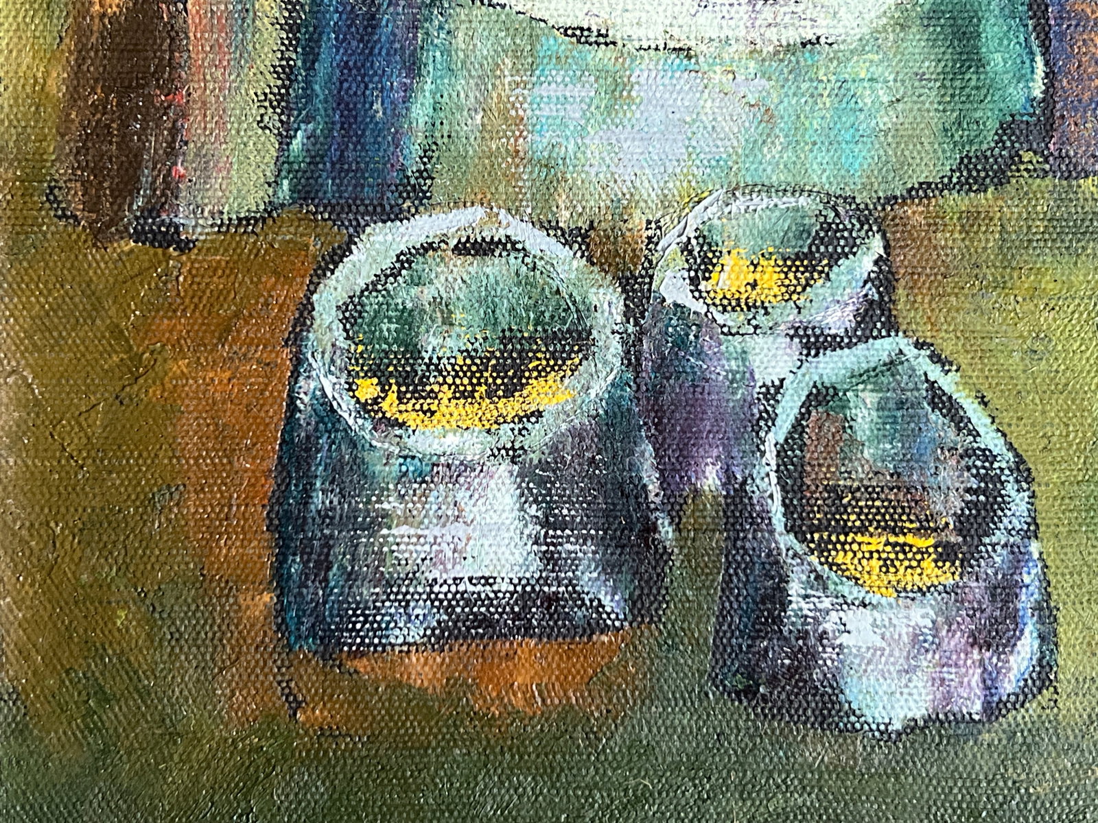 Oil painting with frame well K. Leonid - 5