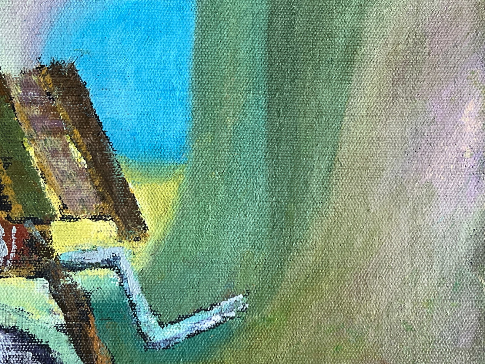 Oil painting with frame well K. Leonid - 8