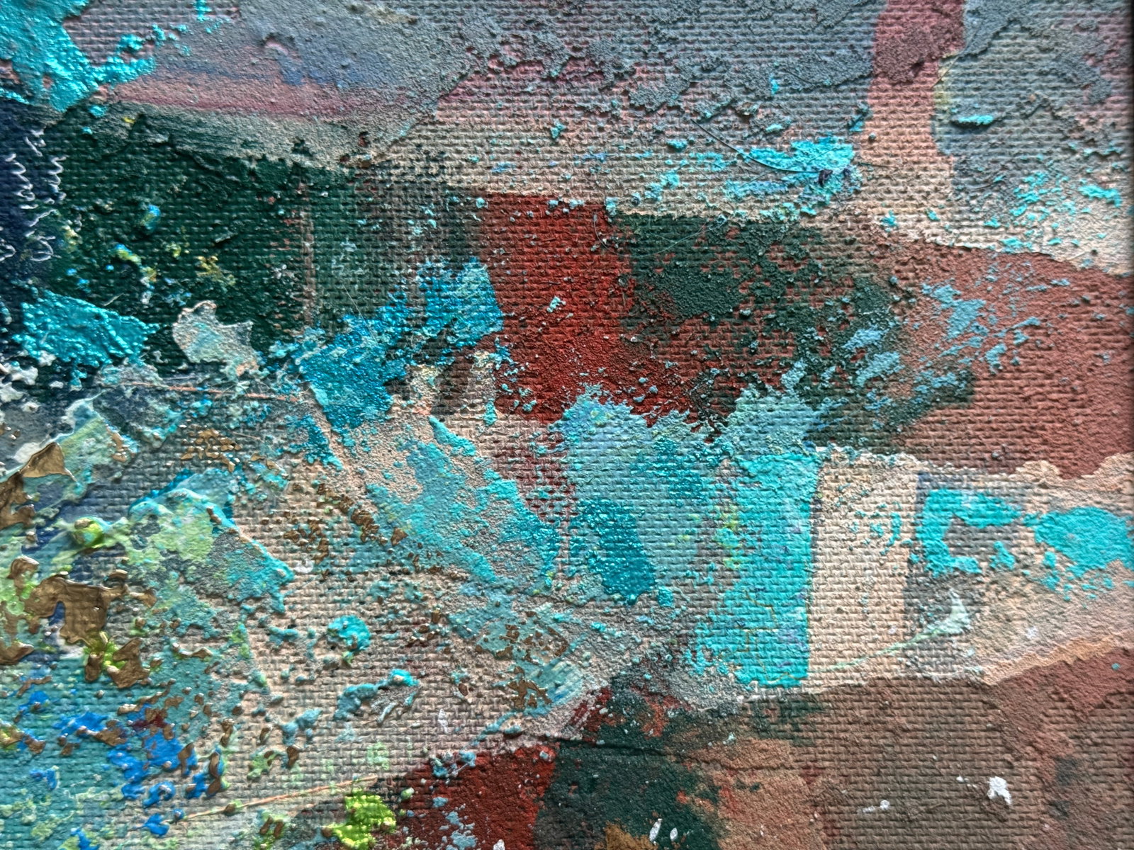 Oil painting with frame Perception K. Leonid - 8
