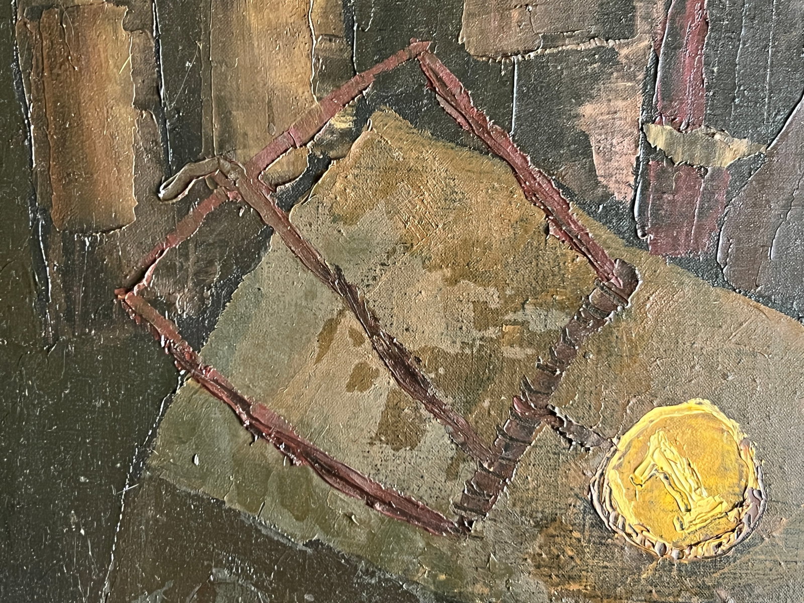 Oil painting with frame Rat K. Leonid - 4