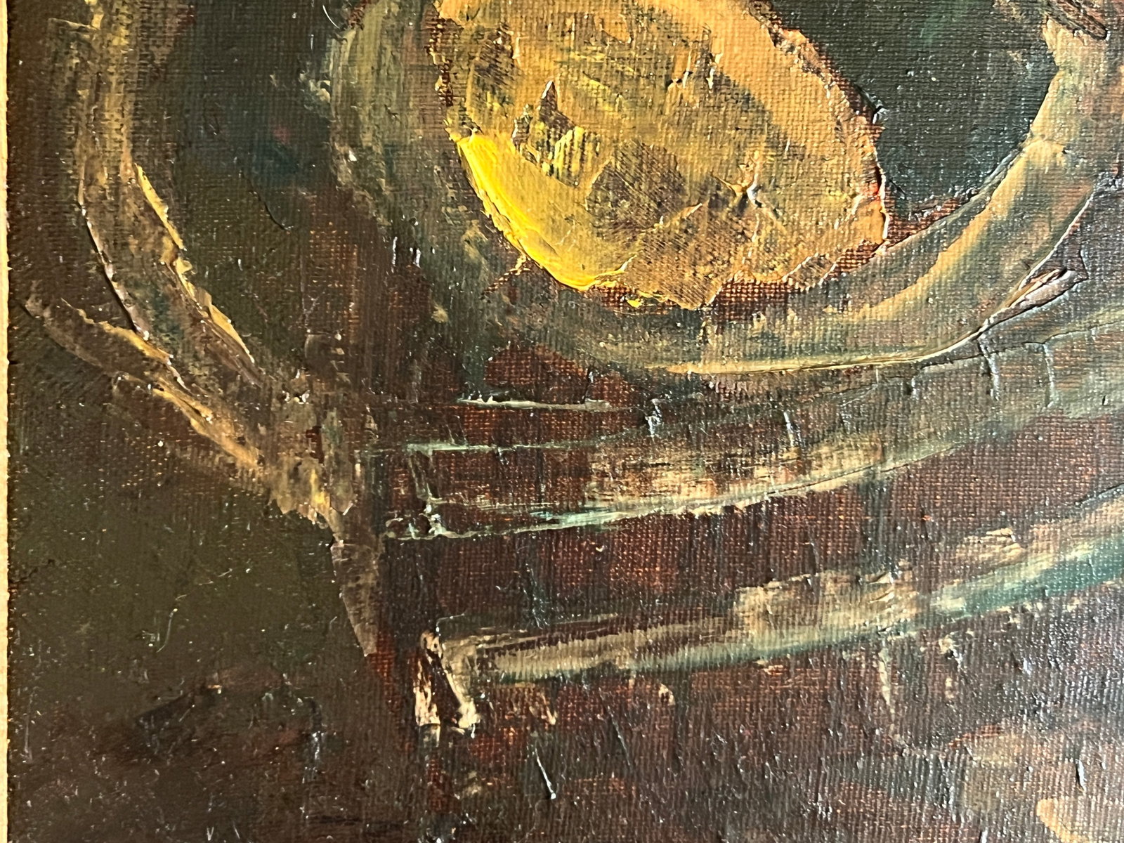Oil painting with frame Yellow K. Leonid - 4
