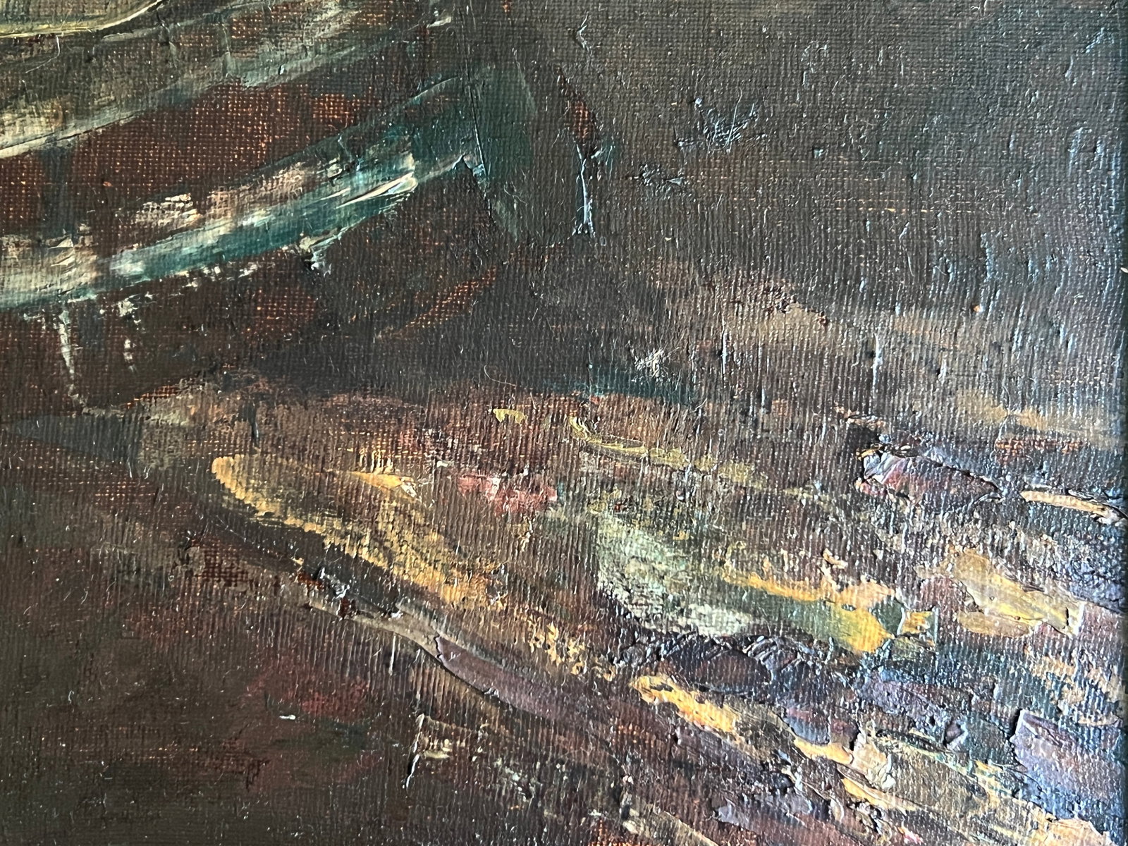 Oil painting with frame Yellow K. Leonid - 6