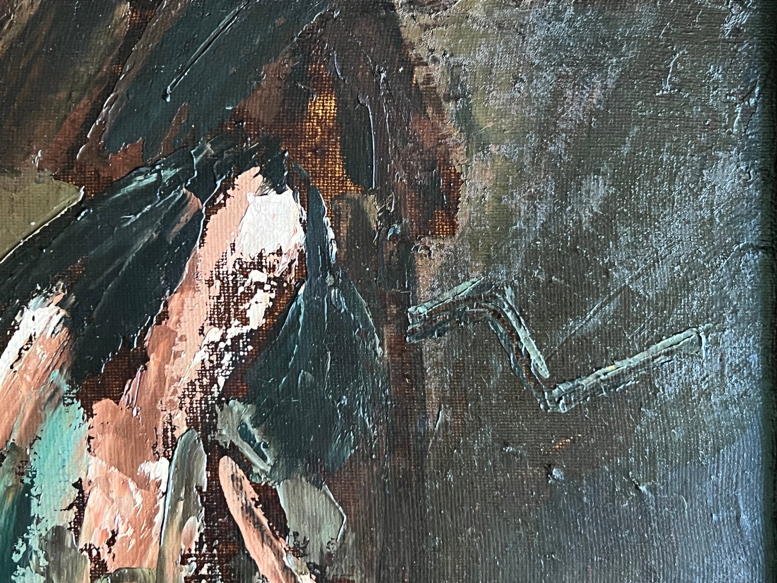 Oil painting with frame Yellow K. Leonid - 9