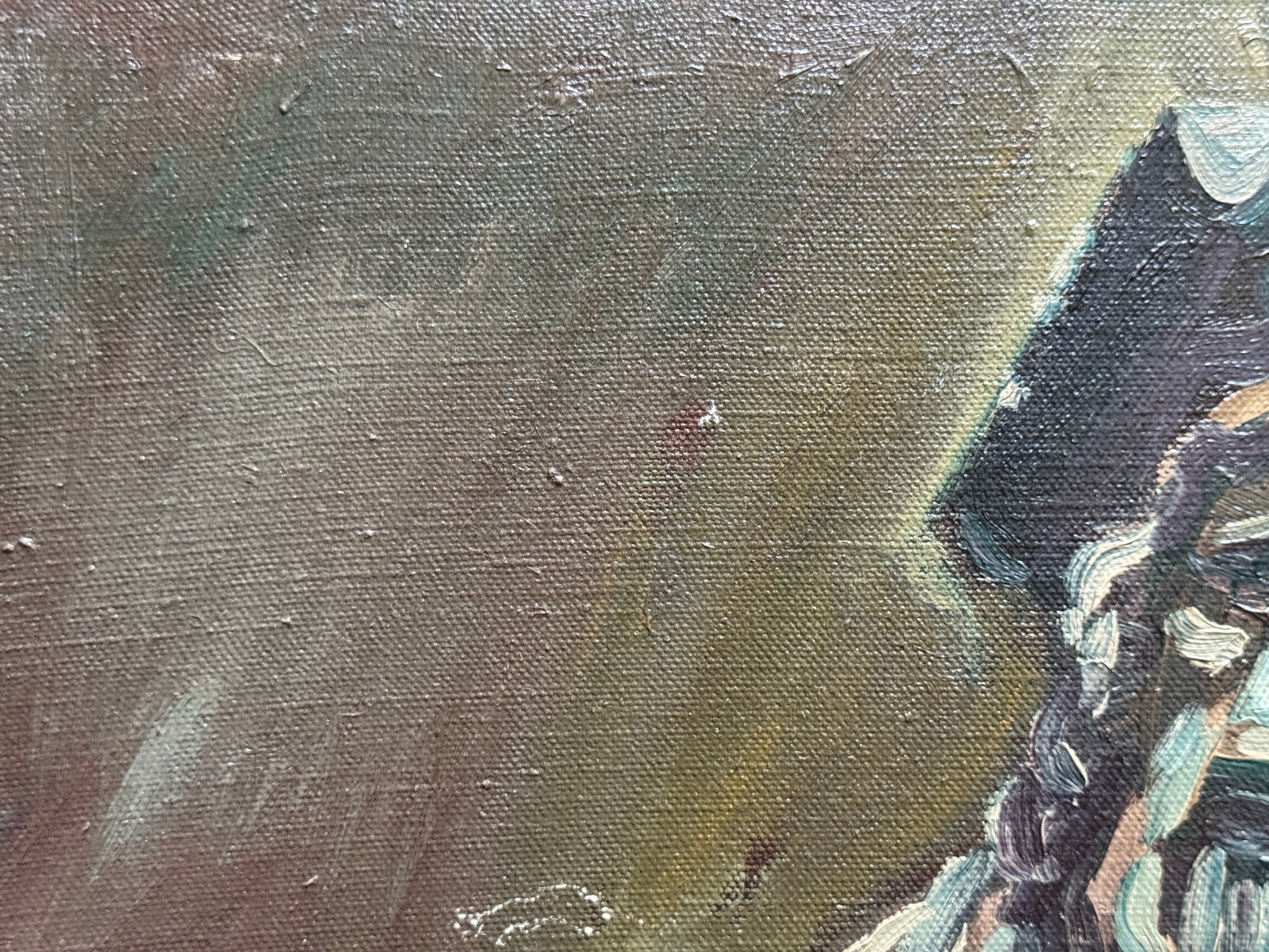 Oil painting with frame Saint Luke K. Leonid - 3