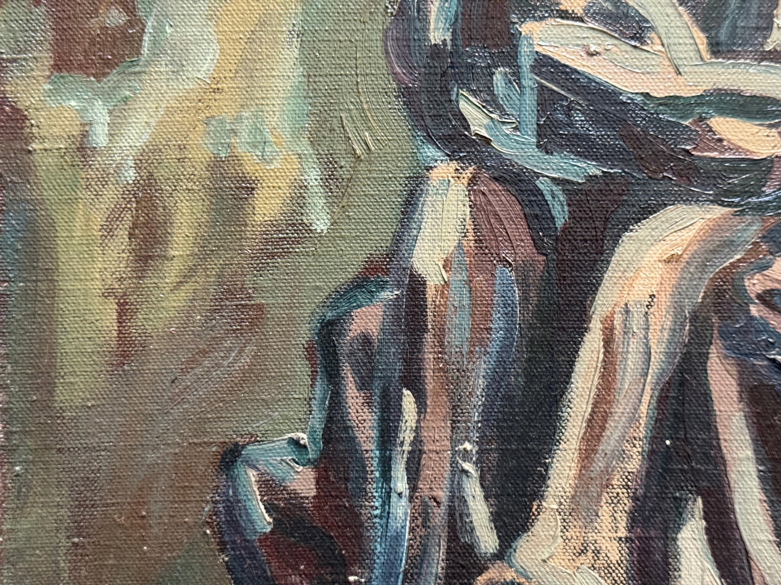 Oil painting with frame Saint Luke K. Leonid - 5