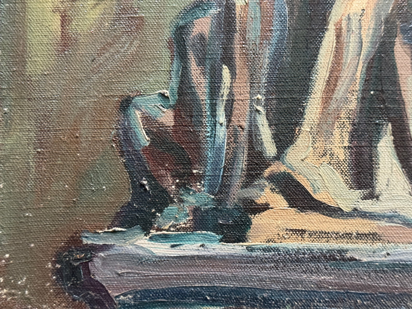 Oil painting with frame Saint Luke K. Leonid - 6
