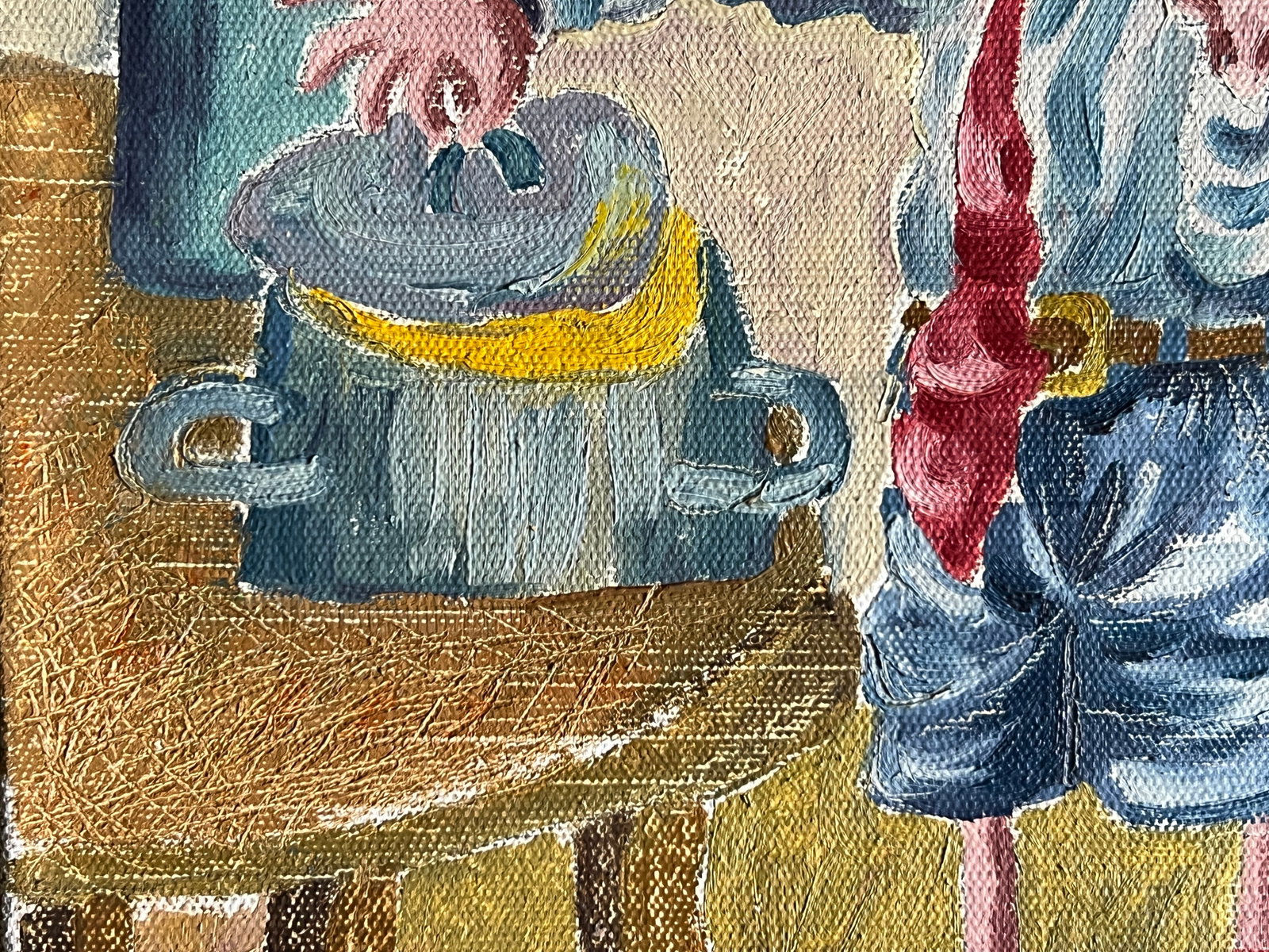 Oil painting with frame Queue K. Leonid - 4
