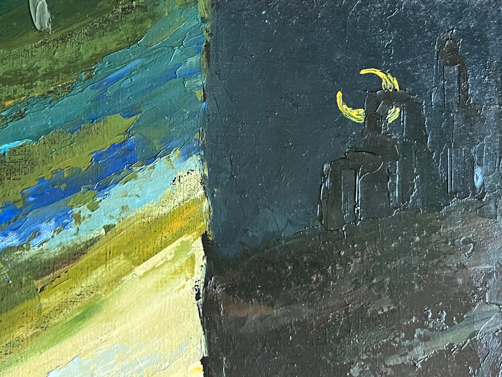 Oil painting with frame Sketchbook K. Leonid - 4