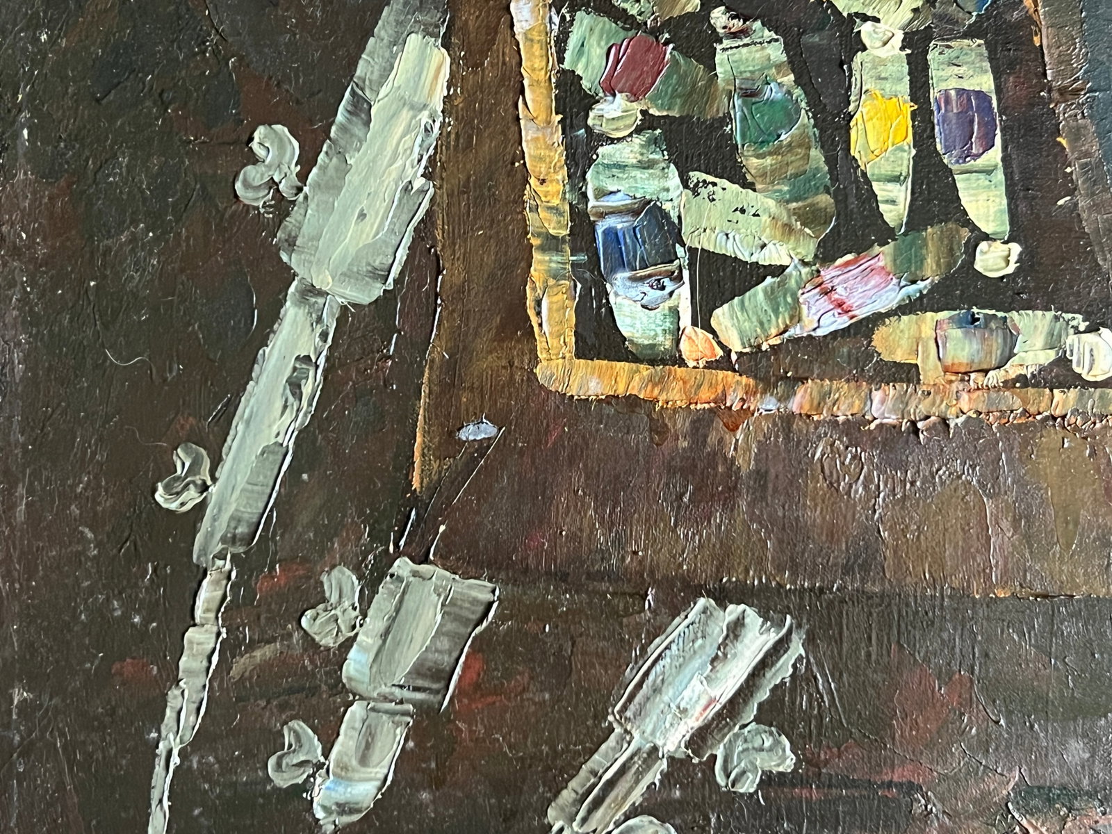 Oil painting with frame Sketchbook K. Leonid - 7