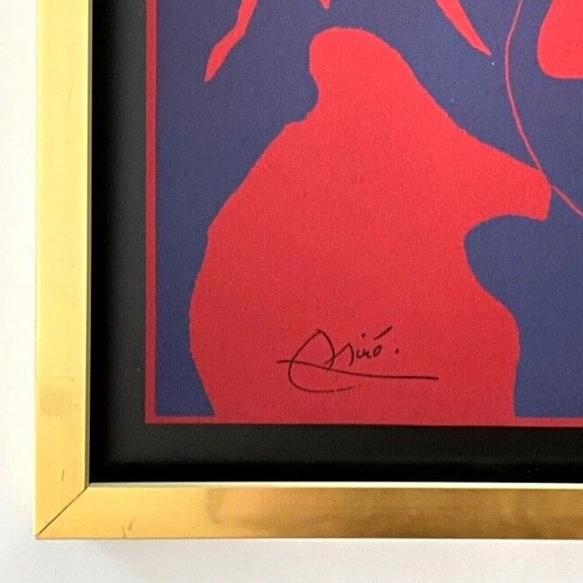 Joan Miro | Vintage 1958 Signed Colorful Print | Mounted and Framed - 2